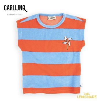 <img class='new_mark_img1' src='https://img.shop-pro.jp/img/new/icons1.gif' style='border:none;display:inline;margin:0px;padding:0px;width:auto;' />CarlijnQStripes red/blue - boxy shirt with embroidery  86/9298/104110/116 ۥܡ SS24-SRB242 YKZ