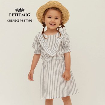 PETITMIG onepiece P9 stripe 1-2/80cm - 4-5/110cmۥԡ ѥե꡼   SS24DS Summer SS24DS KTZ