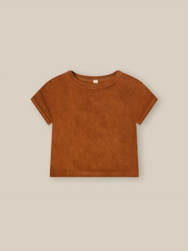 【初売り】 zoo】Terracotta organic Terry 【6-12か月/1-2歳 T-Shirt Boxy トップス