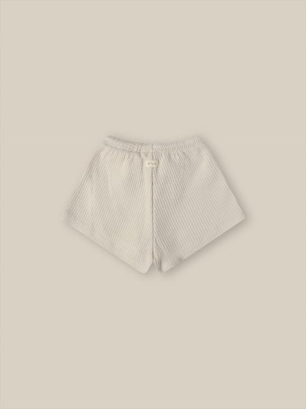 organic zoo】Ceramic White Waffle Rope Shorts 【6-12か月/1-2