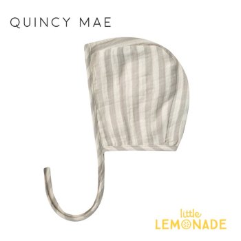 <img class='new_mark_img1' src='https://img.shop-pro.jp/img/new/icons1.gif' style='border:none;display:inline;margin:0px;padding:0px;width:auto;' />Quincy MaeBABY BONNET 6-12/12-24 ASH STRIPE ܥͥå ٥ӡ ˹ SS24 QMA021UPIA YKZ