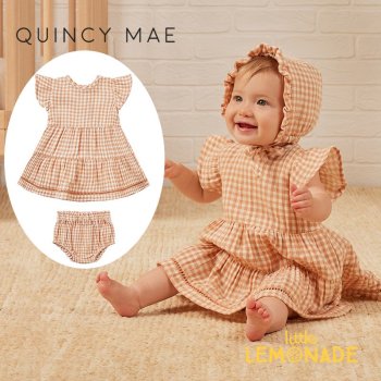 <img class='new_mark_img1' src='https://img.shop-pro.jp/img/new/icons1.gif' style='border:none;display:inline;margin:0px;padding:0px;width:auto;' />Quincy MaeLILY DRESS 12-18/18-24/2-3/4-5С MELON GINGHAM ֥դ ԡ SS24 QM334KXAT YKZ