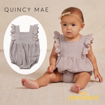 Quincy Mae NAOMI ROMPER 6-12/12-18 LAVENDER Ρ꡼ ѡ ѡץ SS24 QM488JUKA YKZ