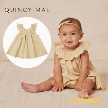 Quincy Mae ISLA DRESS 12-18/18-24/2-3/4-5С LEMON ֥դ ԡ  SS24 QM485TZIR YKZ