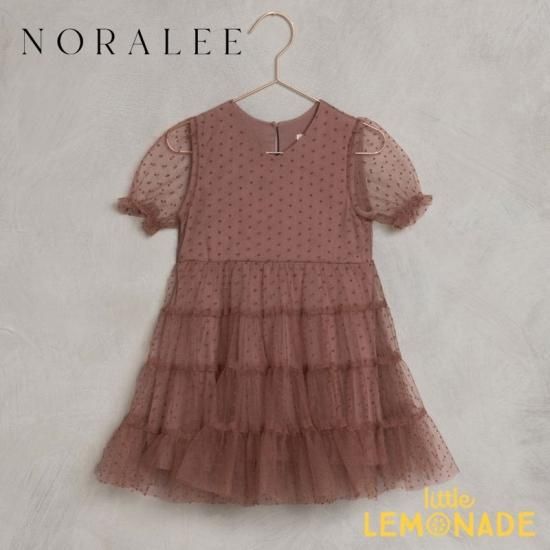 NORALEE】 DOTTIE DRESS 【2歳/4歳 】 WINE DOT ドレス