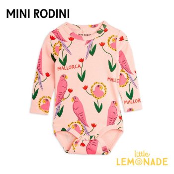 <img class='new_mark_img1' src='https://img.shop-pro.jp/img/new/icons1.gif' style='border:none;display:inline;margin:0px;padding:0px;width:auto;' />Mini Rodini Parrots aop ls body68/74 / 80/86 ۡĹµ ܥǥ ԥ󥯥  (24640100) ѥ YKZ AW24pre