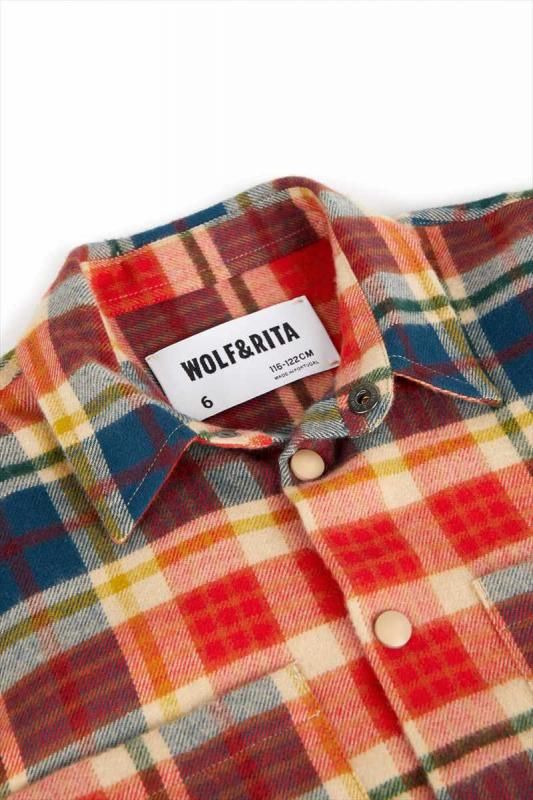 値下げ！！wolf&rita チェックシャツジャケット　6y 値下げ！！wolf&rita チェックシャツジャケット 6y オンライン