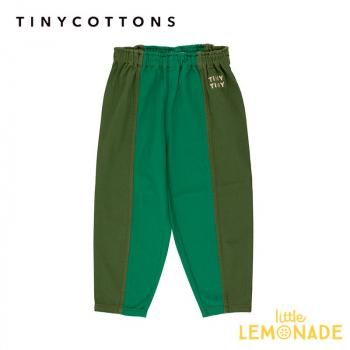 tinycottons COLOR BLOCKED PANT 3/4/6/8С deep green ֥å顼ѥ AW24SALEm-222-M74 