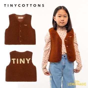 tinycottons PADDED TINY VEST 2/3/4/6/8С brown ܥ٥ AW24SALEm-393-M06 