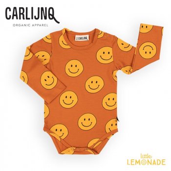 CarlijnQ Happy face yellow - bodysuit 74/8086/92 ޥ ܥǥ Ĺµ ѡ ( AW24-HFY253 ) TMPZ