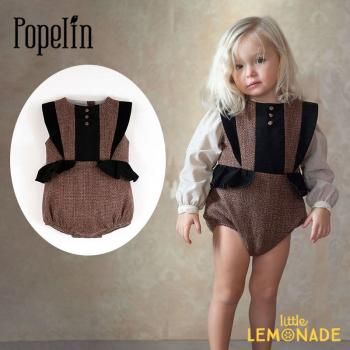 Popelin MOD.3.3 Burgundy woollen romper suit with frill  9-12/12-18 ѡ  AW24SALEm TMPZ