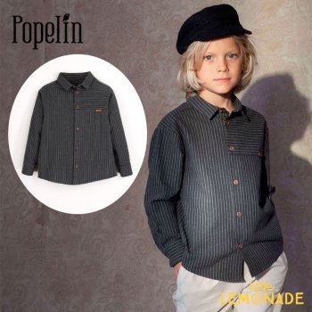 Popelin MOD.20.1 Striped shirt with collar 2-3/4/6С ȥ饤ץ AW24 YKZ