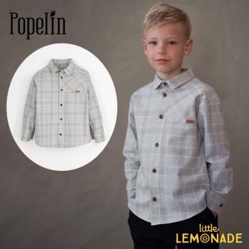 Popelin MOD.20.4 Grey plaid shirt with collar 2-3/4/6С å AW24SALEm