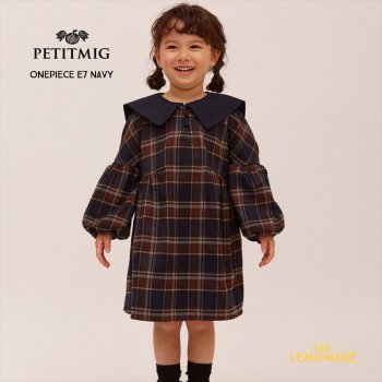 PETITMIG onepiece E71-2/80cm - 6-7/120cmnavy ԡ  顼  Autumn AW24 YKZ