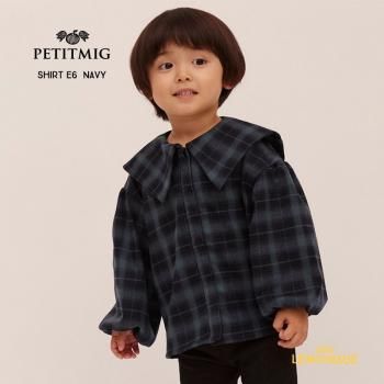 PETITMIG shirt E6 1-2/80cm - 6-7/120cm navy 顼 AW24SALEm Autumn
