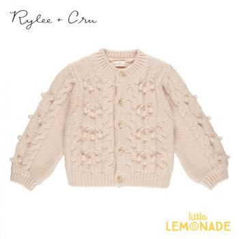 ライリーアンドクルー　カーディガン　12-18m SALE】Rylee + Cru tulip cardigan natural ライリーアンド