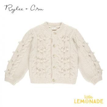 Rylee + Cru BOBBLE CARDIGAN 6-12/12-18/18-24 NATURAL ǥ RC689FFEJ AW24SALEm 