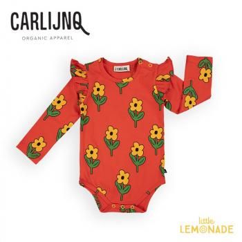 CarlijnQ Flowers - bodysuit ruffled longsleeve74/8086/92ۥե ܥǥ (  AW24SALE-FLW026 ) 