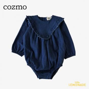 MY LITTLE COZMO Herringbone denim baby romper 24-Denim (LENA288)  ѡ  AW24SALEm