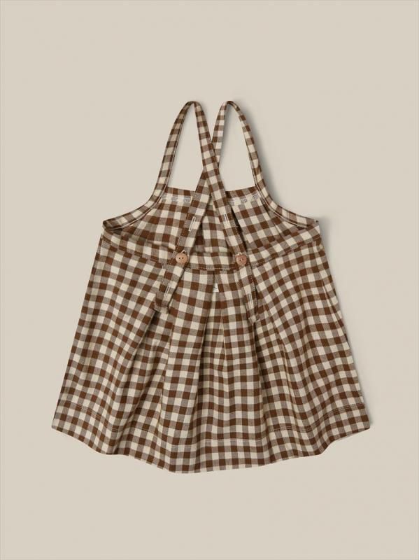 organic zoo Chestnut Gingham Tribe Skirt ｜ギンガムチェック