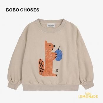 BOBO CHOSES Hungry Squirrel sweatshirt 4-5С(B224AC047)  å ϥ󥰥꡼ AW24SALEm