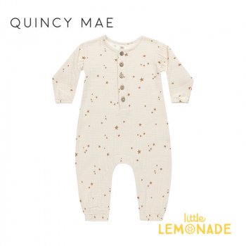 <img class='new_mark_img1' src='https://img.shop-pro.jp/img/new/icons1.gif' style='border:none;display:inline;margin:0px;padding:0px;width:auto;' />Quincy Mae WOVEN JUMPSUIT 3-6/6-12 STARS ץ AW24 QM069META YKZ