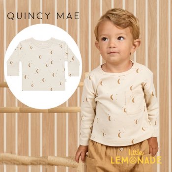 <img class='new_mark_img1' src='https://img.shop-pro.jp/img/new/icons1.gif' style='border:none;display:inline;margin:0px;padding:0px;width:auto;' />Quincy MaeLONG SLEEVE POCKET TEE6-12/12-18/18-24/2-3СMOONS ȥåץ  AW24 QM258META TMPZ