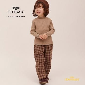 PETITMIG pants T5 1-2/80cm - 6-7/120cmbrown ܥȥॹ å  AW24SALEm winter 
