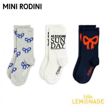Mini RodiniBow 3-pack socks 24/2728/31 å 3ȥå (2516010200) SS25pre