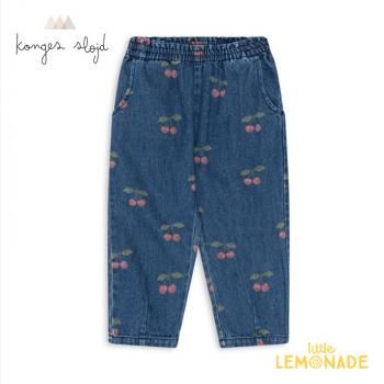 Konges SloejdMAGOT FRILL PANTS2/4СMA GRANDE CERISE DENIM  KS102040 AW24SALEm holiday 