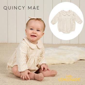 Quincy MaePETER PAN ROMPER 6-12/12-18POLKA DOT ѡ AW24SALEm QM459AKLD