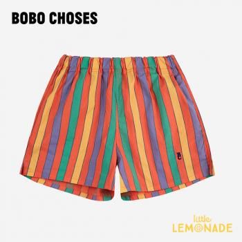 BOBO CHOSESMulticolor Stripes woven shorts 2-3/4-5С (B125AC062) å 硼  SS25 KTZ