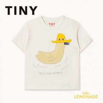 tinycottonsDUCK GRAPHIC TEE 3/4С off-white å  Ⱦµ T  å 饹 SS25-078-104 TMPZ