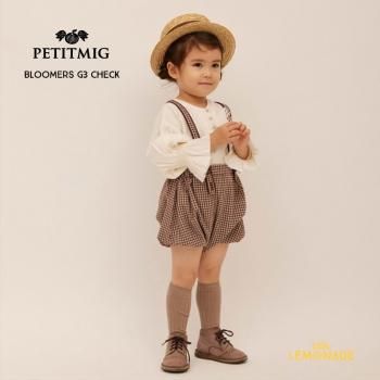 PETITMIGbloomers G3 check  1-2/80cm - 3-4/100cm brown ٥ӡ ֥ ɳդ SS25 Spring KTZ