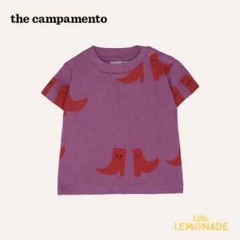 The CampamentoHAPPY BOOTS ALLOVER BABY RIB TSHIRT 6-9/12-18  T  (TC-SS25-BABY-03) SS25