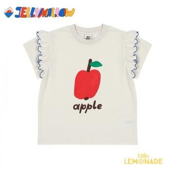 <img class='new_mark_img1' src='https://img.shop-pro.jp/img/new/icons1.gif' style='border:none;display:inline;margin:0px;padding:0px;width:auto;' />JELLY MALLOWApple Fril T-shirt18-24(90cm)/3(100cm)/4-5(110cm) IVORY åץ JM2510124  SS25 KTZ