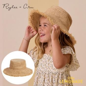 RyleeCruSTRAW BUCKET HAT S/M(51cm) - M/L(53cm) STRAW ˹ RCA064PAGL SS25
