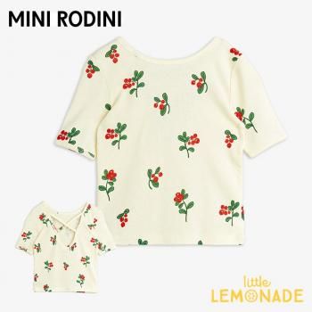 Mini Rodini Lingonberries aop ballet ss tee92/98104/110  T (2522011311)  SS25 KTZ