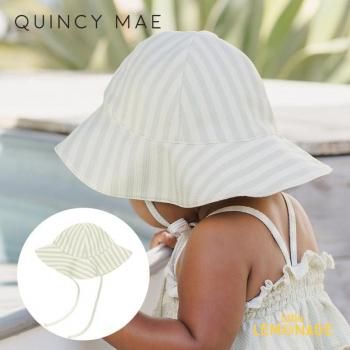 Quincy Mae SUN HAT6-12/12-24 MINT STRIPE ϥå QMA133COBB SS25 KTZ