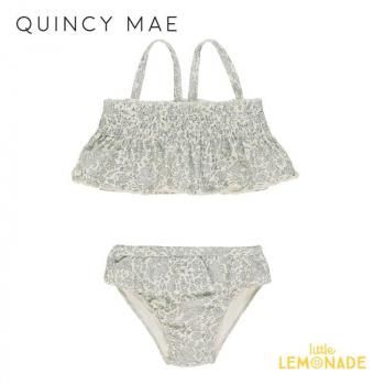 Quincy Mae SMOCKED RUFFLE BIKINI  2-3/4-5С BLUE BLOSSOM  ӥ QM543VIZS SS25