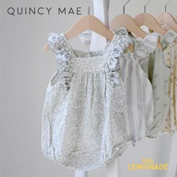 Quincy Mae MAYA ROMPER 6-12/12-18 BLUE BLOSSOM QM541RTUN SS25