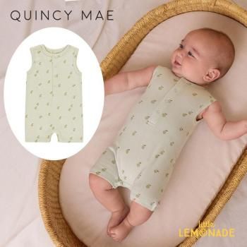 Quincy MaeRIBBED HENLEY ROMPER 6-12/12-18 APPLES ѡ QM284FETT SS25 KTZ