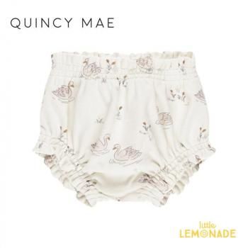 Quincy Mae  GATHERED BLOOMER 12-18SWANS ֥ QM009RTUN SS25 KTZ