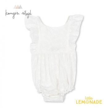 Konges SloejdLACEY ROMPER 6/12OPTIC WHITE ѡ ۥ磻 ̵ KS102285 SS25 KTZ