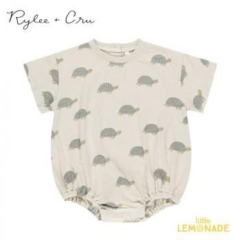 RyleeCruRELAXED BUBBLE ROMPER 6-12/12-18SEA TURTLES Ⱦµ ѡ RC520MERL SS25 KTZ