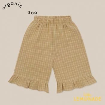 organic zoo Grid Check Frill Culottes Wheat 1-2/2-3/3-4С SS25 16WGCFC KTZ