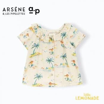 <img class='new_mark_img1' src='https://img.shop-pro.jp/img/new/icons1.gif' style='border:none;display:inline;margin:0px;padding:0px;width:auto;' />ARSENE ET LES PIPELETTESBaby Mermaid Blouse (FIA) 12 E25BB10 SS25 TMPZ