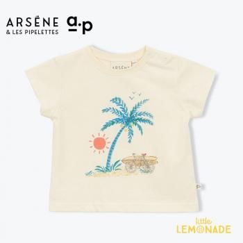 <img class='new_mark_img1' src='https://img.shop-pro.jp/img/new/icons1.gif' style='border:none;display:inline;margin:0px;padding:0px;width:auto;' />ARSENE ET LES PIPELETTES Baby Palm T-shirt  (FLORENZO) 12/24/36  T E25BT05 SS25 TMPZ