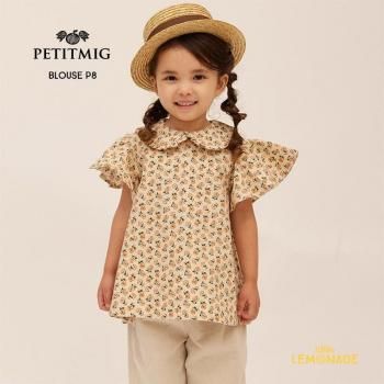 PETITMIG blouse P8 1-2/80cm - 4-5/110cm floral patterns ֥饦  SS25 summer KTZ
