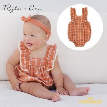 <img class='new_mark_img1' src='https://img.shop-pro.jp/img/new/icons1.gif' style='border:none;display:inline;margin:0px;padding:0px;width:auto;' />RyleeCruMAYA ROMPER 6-12/12-18 POPPY CHECK ѡ ݥԡå RC845YLAN SS25 KTZ